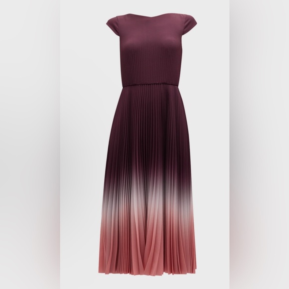 Jason Wu Collection NWT Dip Dye Marocaine Pleated Crepe Dress - Picture 3 of 8